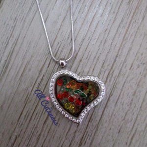 (NWOT) Heart Floating Charm Necklace